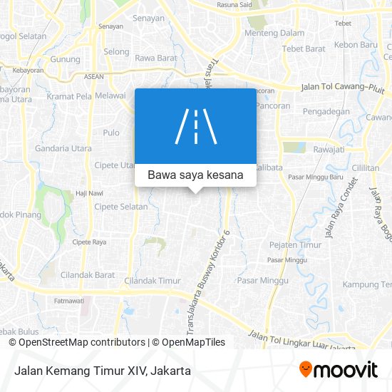 Peta Jalan Kemang Timur XIV