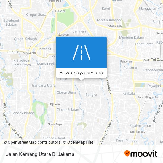 Peta Jalan Kemang Utara B