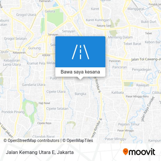 Peta Jalan Kemang Utara E