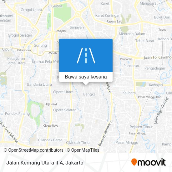 Peta Jalan Kemang Utara II A