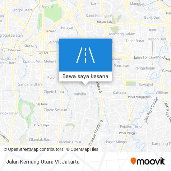 Peta Jalan Kemang Utara VI