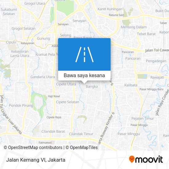 Peta Jalan Kemang VI