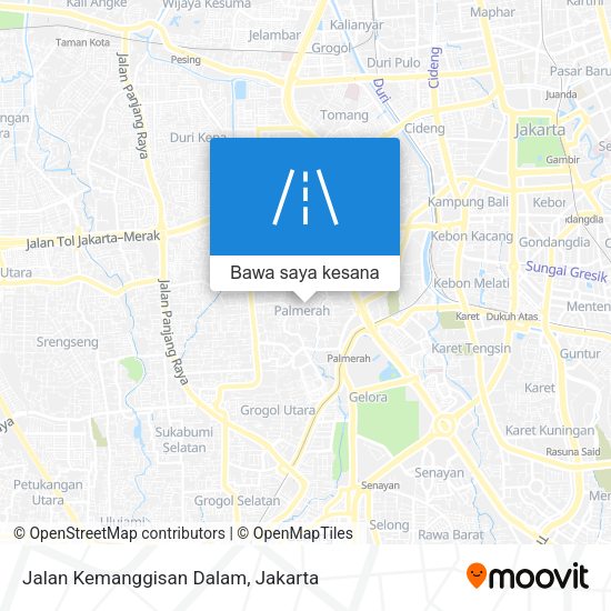 Peta Jalan Kemanggisan Dalam
