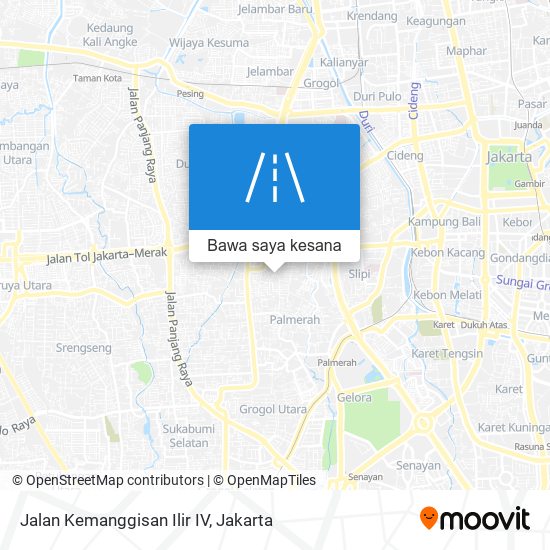 Peta Jalan Kemanggisan Ilir IV