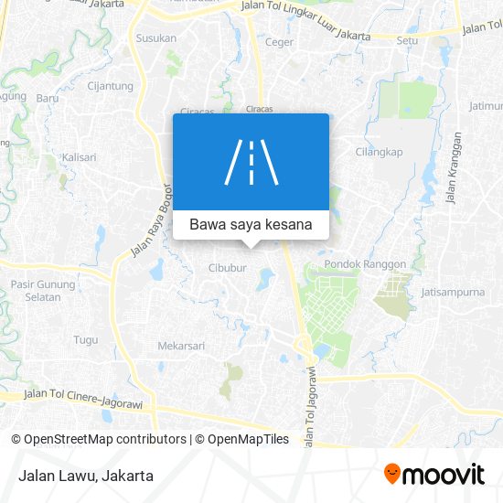 Peta Jalan Lawu