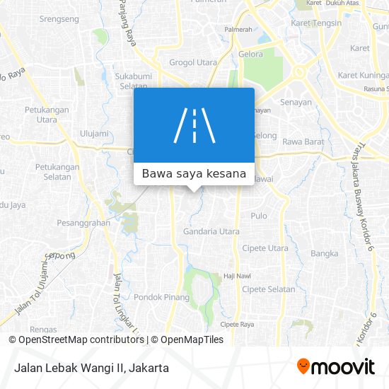 Peta Jalan Lebak Wangi II