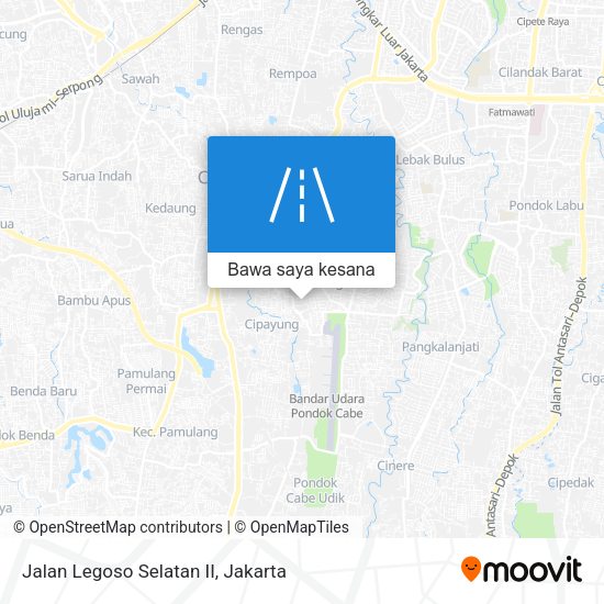 Peta Jalan Legoso Selatan II