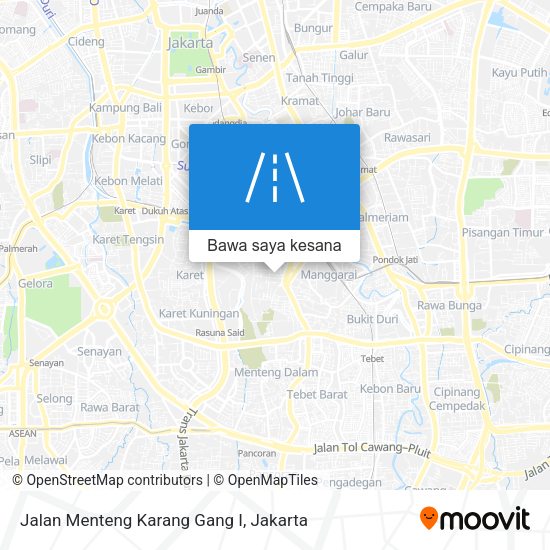 Peta Jalan Menteng Karang Gang I