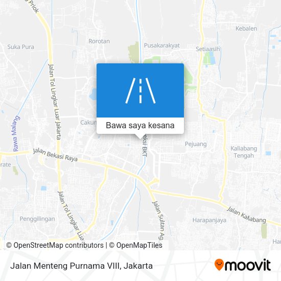 Peta Jalan Menteng Purnama VIII
