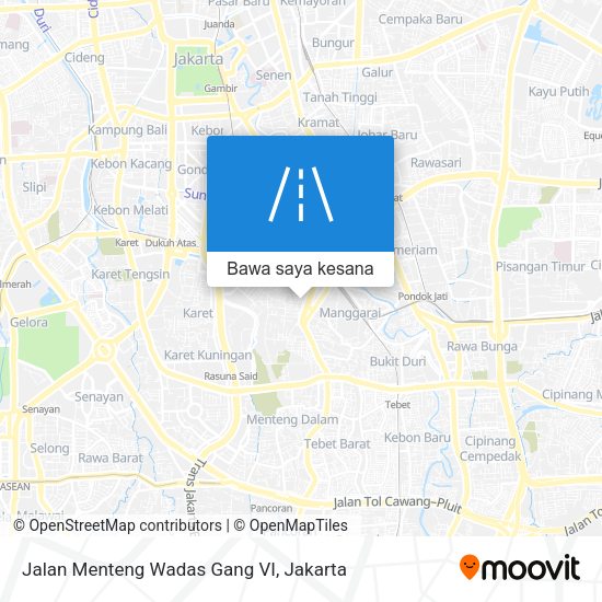 Peta Jalan Menteng Wadas Gang VI