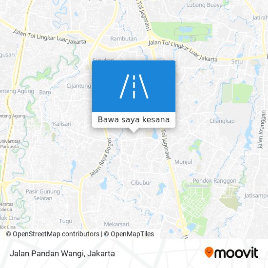 Peta Jalan Pandan Wangi