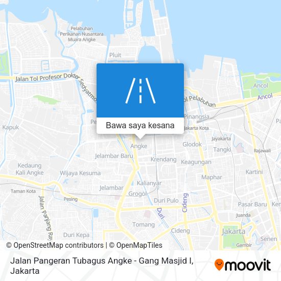 Peta Jalan Pangeran Tubagus Angke - Gang Masjid I