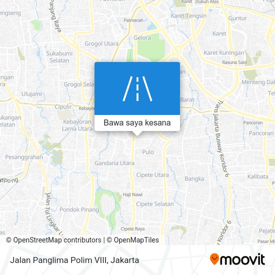 Peta Jalan Panglima Polim VIII