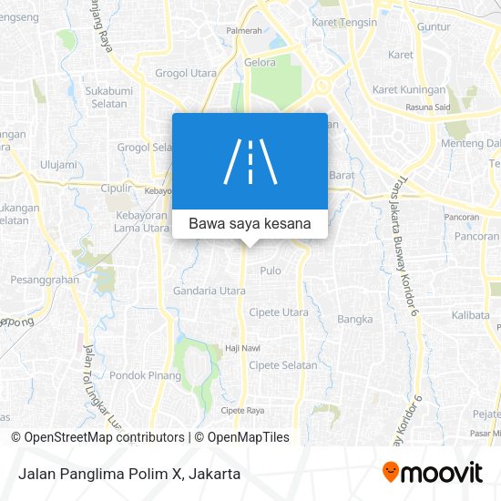 Peta Jalan Panglima Polim X