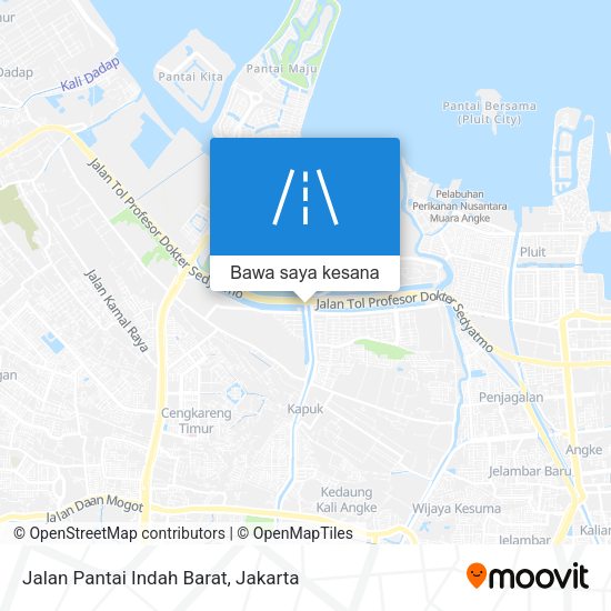Peta Jalan Pantai Indah Barat