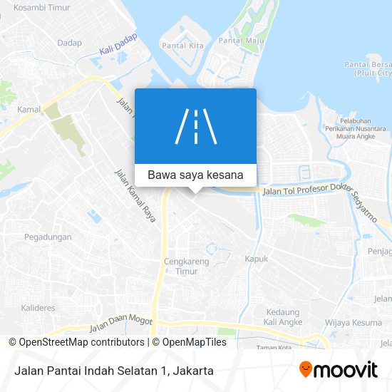 Peta Jalan Pantai Indah Selatan 1
