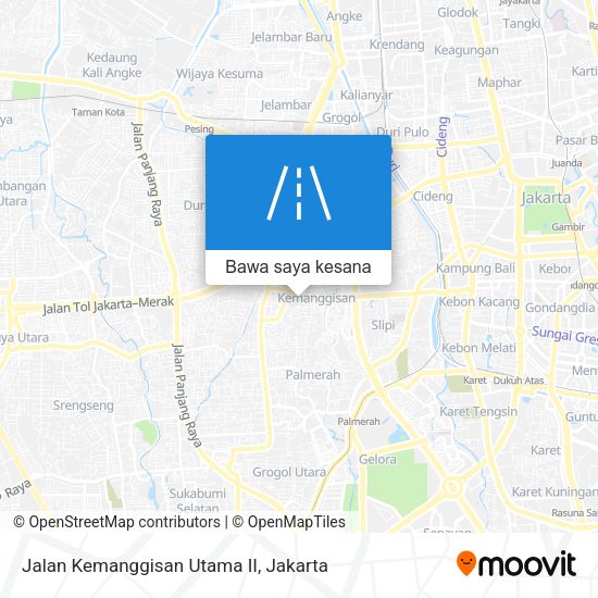 Peta Jalan Kemanggisan Utama II