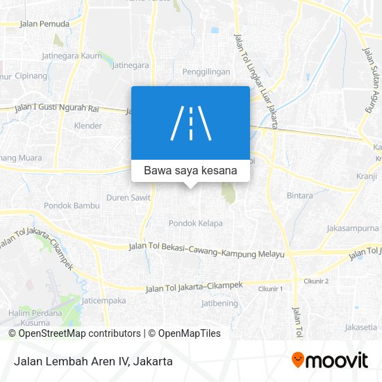 Peta Jalan Lembah Aren IV