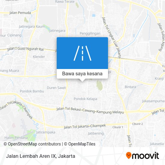 Peta Jalan Lembah Aren IX