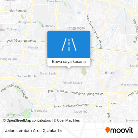 Peta Jalan Lembah Aren X