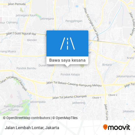 Peta Jalan Lembah Lontar