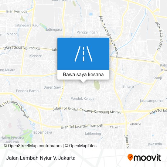 Peta Jalan Lembah Nyiur V