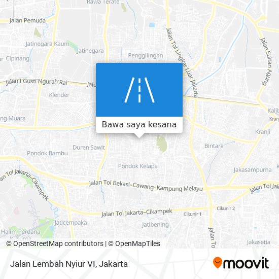 Peta Jalan Lembah Nyiur VI