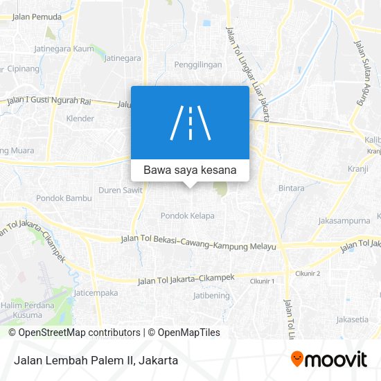 Peta Jalan Lembah Palem II