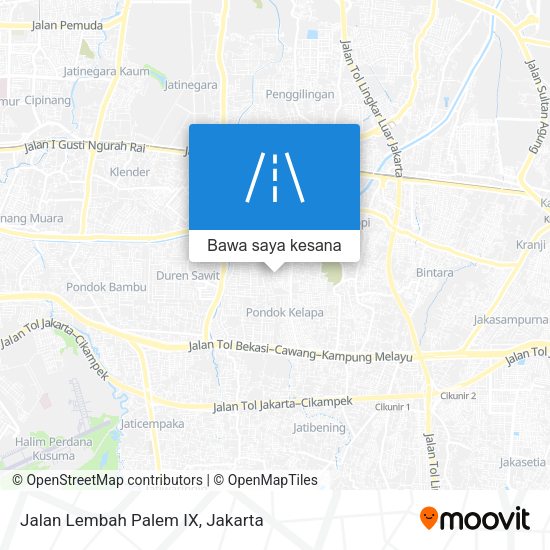 Peta Jalan Lembah Palem IX