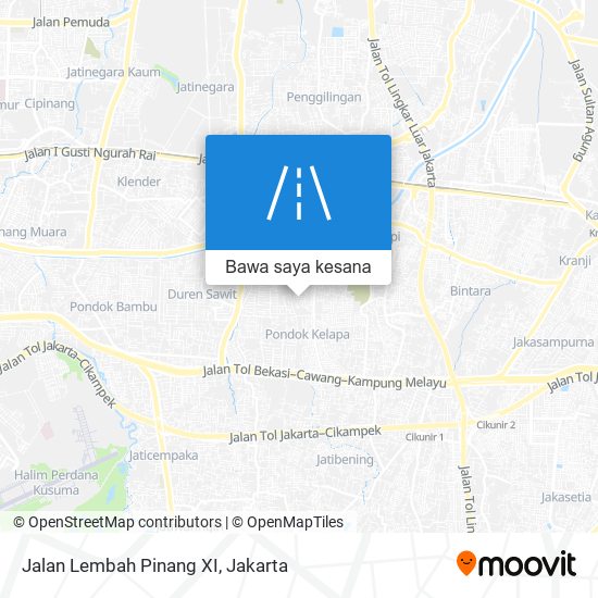 Peta Jalan Lembah Pinang XI