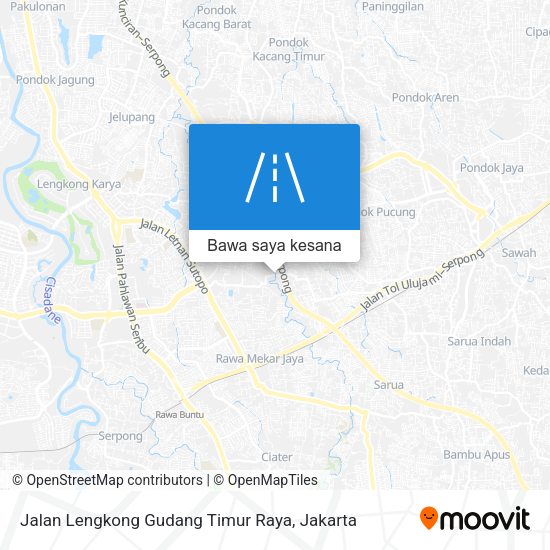 Peta Jalan Lengkong Gudang Timur Raya