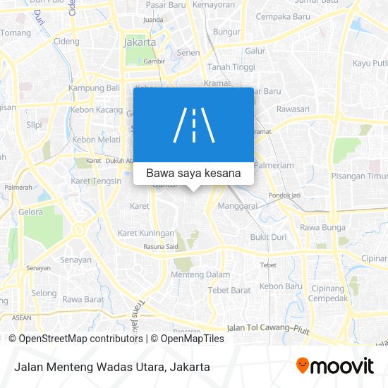 Peta Jalan Menteng Wadas Utara