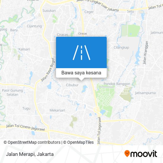 Peta Jalan Merapi