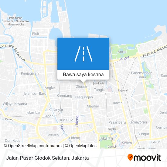 Peta Jalan Pasar Glodok Selatan