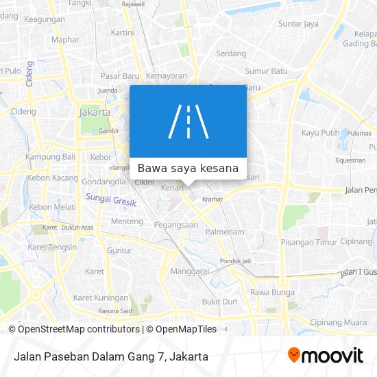 Peta Jalan Paseban Dalam Gang 7