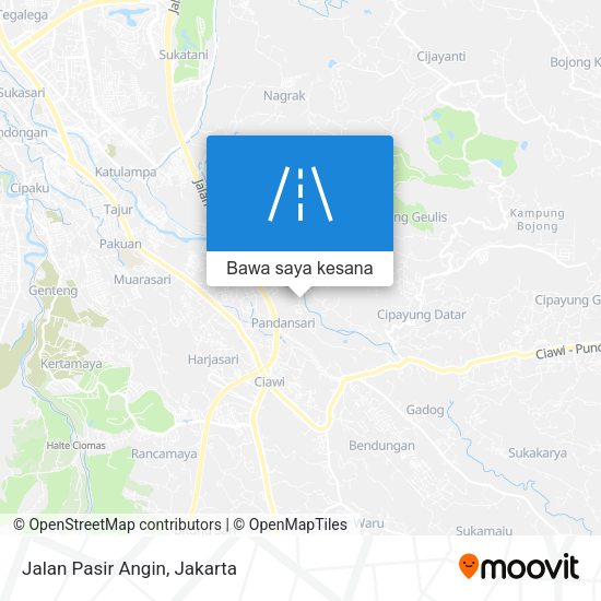 Peta Jalan Pasir Angin