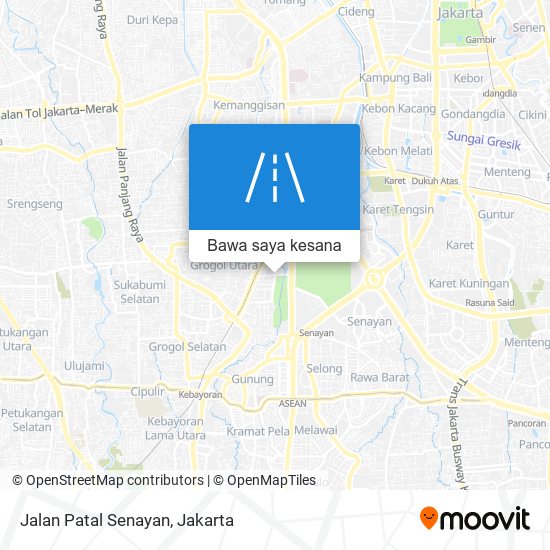 Peta Jalan Patal Senayan