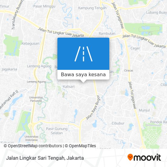 Peta Jalan Lingkar Sari Tengah