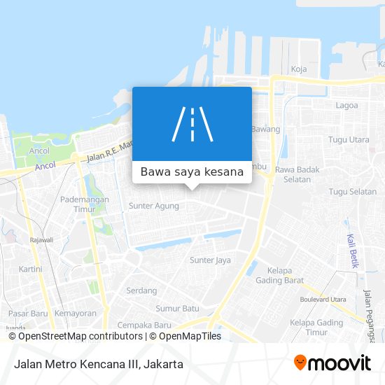 Peta Jalan Metro Kencana III