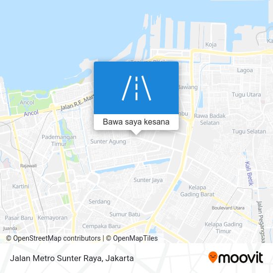 Peta Jalan Metro Sunter Raya