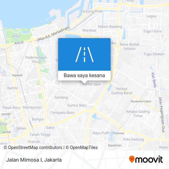 Peta Jalan Mimosa I