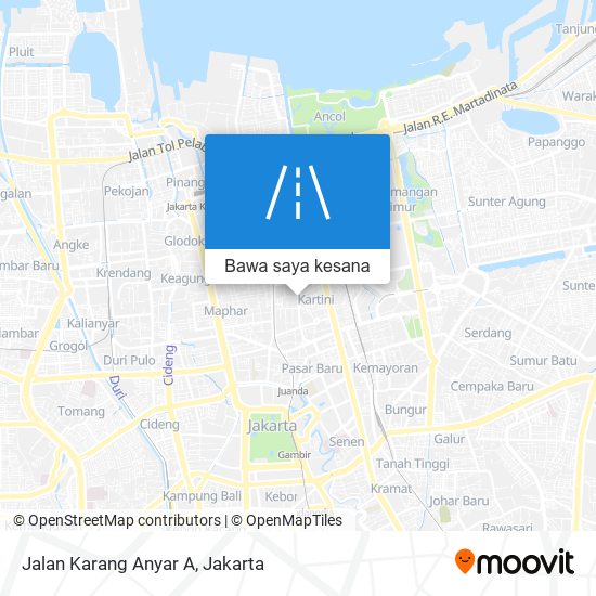 Peta Jalan Karang Anyar A