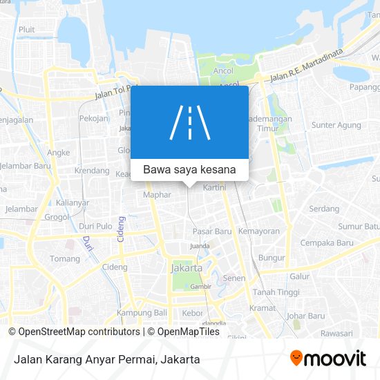 Peta Jalan Karang Anyar Permai