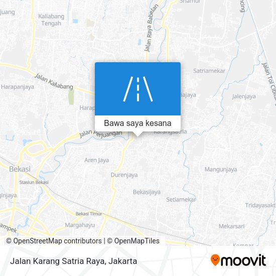 Peta Jalan Karang Satria Raya