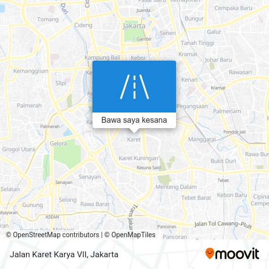 Peta Jalan Karet Karya VII