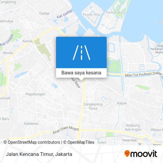 Peta Jalan Kencana Timur