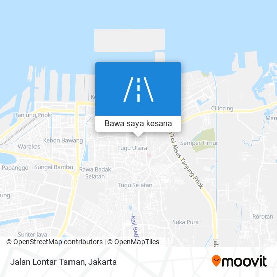 Peta Jalan Lontar Taman