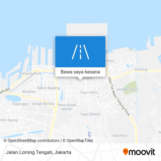 Peta Jalan Lorong Tengah