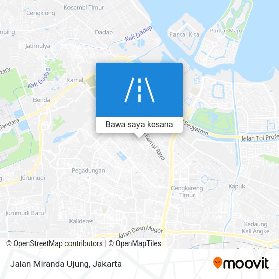 Peta Jalan Miranda Ujung