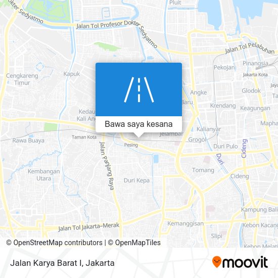 Peta Jalan Karya Barat I